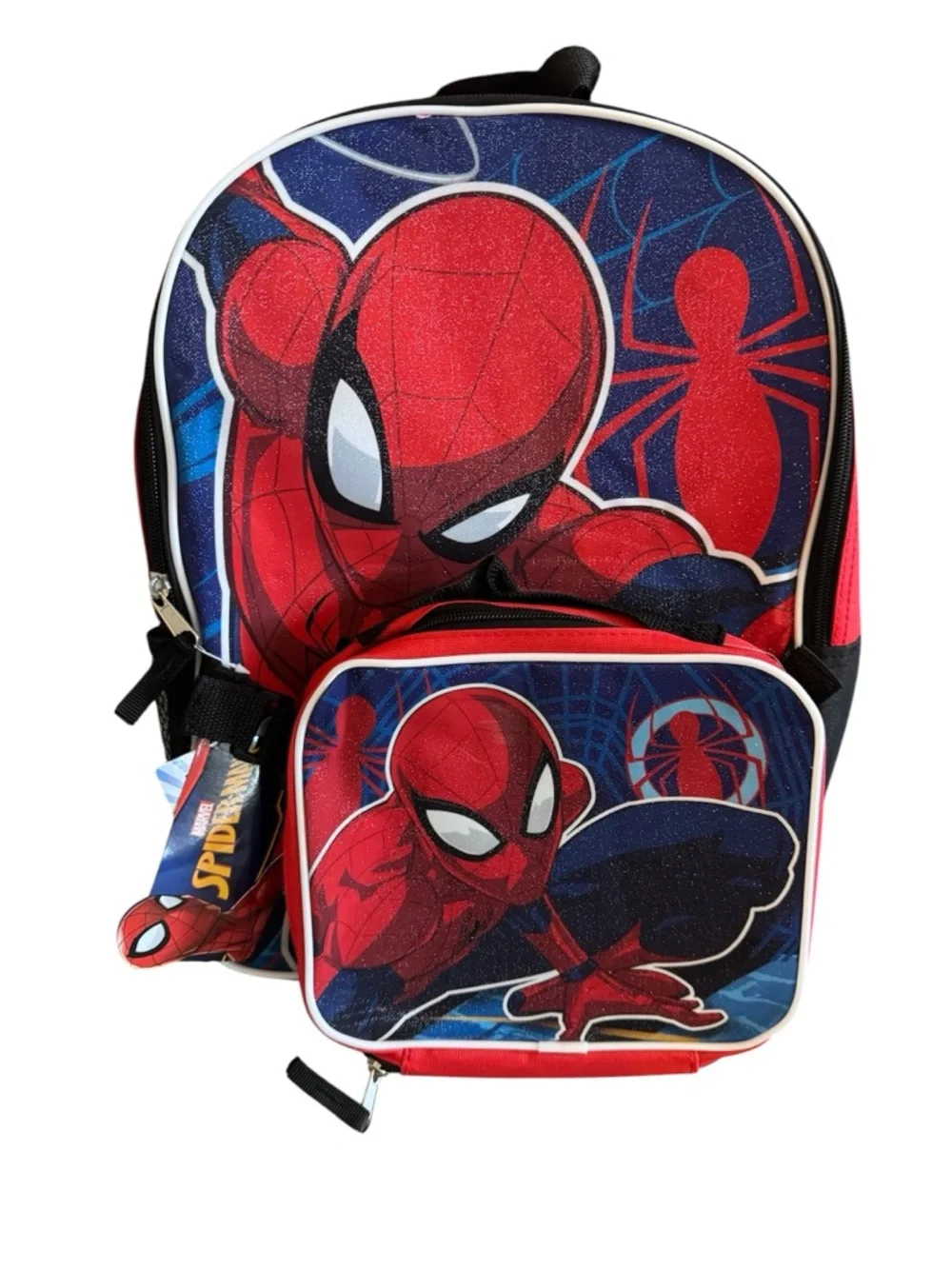 Marvel Spider-Man Kids Backpack - Red, Blue, Black
